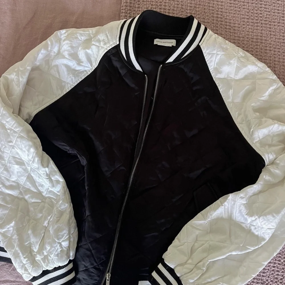 Satin Bomber Jacket - Picture 3 of 4